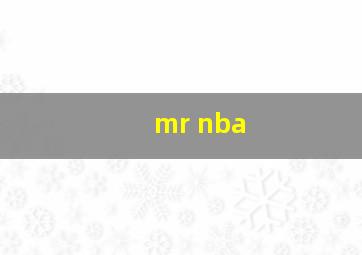 mr nba